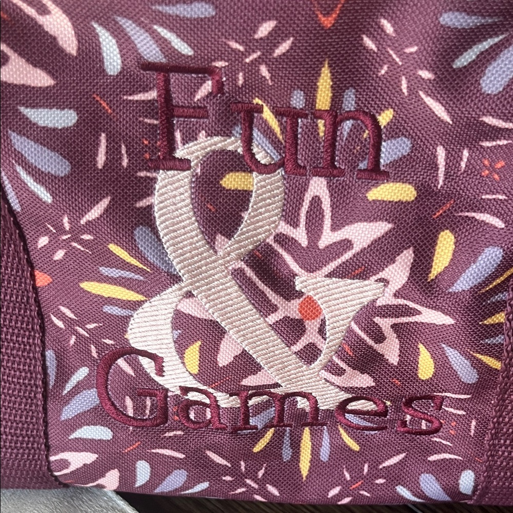 Fun & Games Purple Tote Bag
